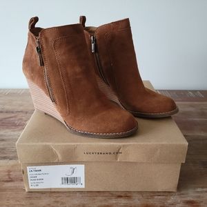 Lucky Brand Wedge Booties